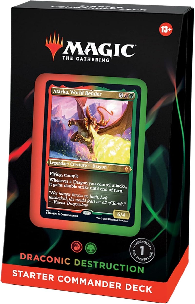 Magic the Gathering Starter Commander Deck – Draconic Destruction (Red-Green) | Ready-to-Play Deck for Beginners and Fans | Ages 13+ | Collectible Card Games - Image 4